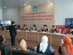 Promosi Doktor Hukum ke-29 di Unila: Intelijen Daerah dalam Penegakan Hukum