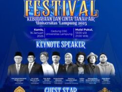 Save the Date, Unila Helat Anugerah Be Strong Festival Kebudayaan dan Cinta Tanah Air